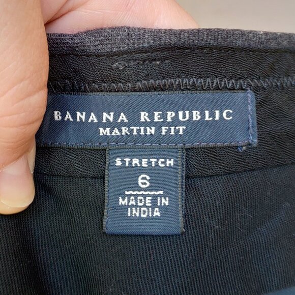 Banana Republic Martin Fit Gray Dress Pants 521383 Wool Blend Trousers - Picture 10 of 12